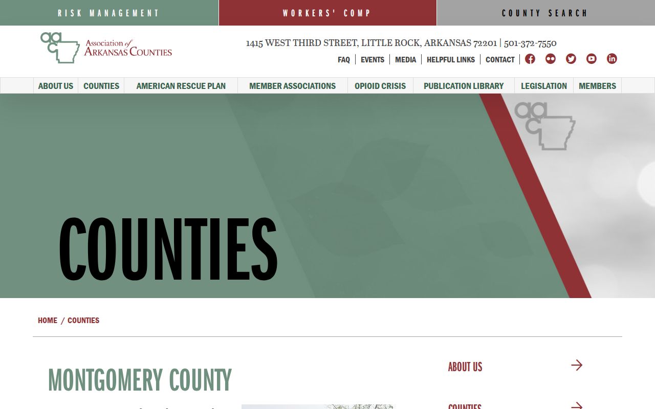 Montgomery County municipal warrant county seat and courthouse context